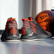 阿迪達斯 （adidas）男鞋夏季新款Rose羅斯籃球運動(dòng)鞋實(shí)戰訓練籃球鞋休閑球鞋 EE6846黑紅 42.5