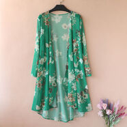 元樂(lè )申開(kāi)衫衣女中長(cháng)款沙灘披肩外搭春秋薄外套春秋天網(wǎng)紗海邊披風(fēng)外衣 花色1 均碼 建議80-165斤以?xún)却?
                                         title=