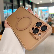 耐釋 適用蘋果16手機(jī)殼iphone16promax自帶鏡頭膜磨砂不沾指紋防手汗防摔防磨強(qiáng)力磁吸時(shí)尚散熱保護(hù)套 鈦金色【自帶鏡頭膜+防窺鋼化膜】 16/6.1寸雙攝像頭