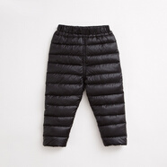 馬克珍妮秋冬裝女童男童褲子兒童超輕羽絨褲內膽 嬰兒寶寶羽絨褲82935 珍珠黑 73 18M