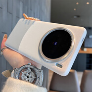 韻寧 適用于vivox100手機(jī)殼金屬鏡頭框vivox100pro軟邊雙拼色高級(jí)感素皮防摔保護(hù)殼 【白沙銀】金屬鏡頭框-雙拼色 vivo X100
