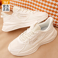 361°女鞋跑步鞋網(wǎng)面透氣防滑超輕運(yùn)動(dòng)鞋女休閑鞋子 -5羽毛白 40