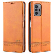 居小智適用紅米note10pro手機殼翻蓋皮套小米錢包式插卡外殼全包邊硅膠軟殼保護套高檔皮質(zhì)磁性吸合 紅米note10pro 5G【黃色】