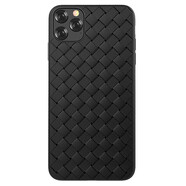 COMMA  迪沃DEVIA編織紋全包手機殼 適用于蘋果iPhone 11系列 經(jīng)典黑【iPhone 11】