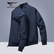 七匹狼外套男秋季夾克男商務(wù)休閑干部上衣棒球領(lǐng)茄克衫中青年男裝服飾