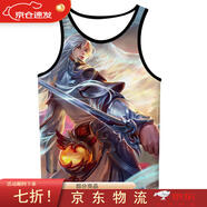 曇蓓漫猴子大王地獄火衣服王者榮耀背心衣服男女裝無袖T恤春夏高中大學 X李白鳳求凰 童140高（60-75斤）