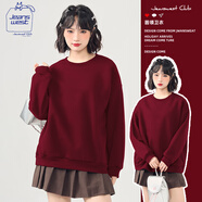 JEANSWEST CLUB真維斯圓領(lǐng)衛(wèi)衣女2025春秋季新款韓版寬松正肩女生外套百搭款上衣