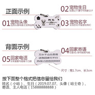 SKEINS（配鈴鐺）刻字防丟失吊牌黃銅鈴鐺貓咪項(xiàng)圈泰迪狗狗項(xiàng)圈銅鈴鐺脖圈寵物鈴鐺可調(diào)節(jié)鈴鐺頸圈 單個鋼色狗牌（配紅繩一根）