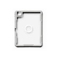EISSCCEMagSafe適用2024新款iPad Pro11寸平板磁吸保護(hù)殼桌面air6/5/4支架13加硬防摔防彎筆槽防丟收納 筆槽款-灰白邊框【四邊氣囊防摔+加硬防彎】 iPad Air4/5
