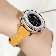 華為（HUAWEI）【女神新品】華為GT4手表小錦鯉女生新款時(shí)尚運動(dòng)防水智能腕表心率血氧健康檢測情人節生日禮物 【女神定制】GT4小蠻腰款--郁金色