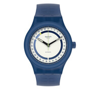 斯沃琪（Swatch）瑞士手表 1983裝置51系列幻藍海洋自動(dòng)機械表 男士腕表 限量版 SO30Z402