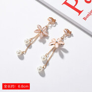 艾梵妮（Eyefanniy）耳夾無(wú)耳洞女網(wǎng)紅冷淡風(fēng)小眾法式學(xué)生高級(jí)感仙氣森系超仙耳飾 22#百合花