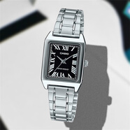 卡西歐（CASIO）ins小紅表簡(jiǎn)約復(fù)古酒桶形石英小眾指針腕表LTP-1208E-9B2 LTP-V007D-1B