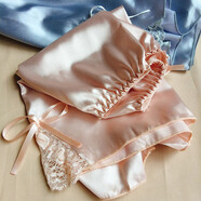 百吉祥夏季仿真絲打底褲女士外穿防走光安全褲女寬松短褲大碼蕾絲保險褲 紫色+灰色 L【120-140斤】