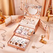 HLOFF一鹿有你化妝品全套彩妝套裝口紅禮盒生日禮物女朋友閨蜜老婆 一鹿臻情彩妝禮盒（無(wú)LED鏡）