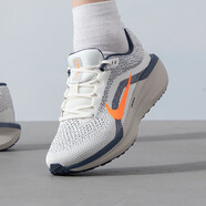 耐克（NIKE）官方艦店男鞋夏季新款運(yùn)動(dòng)鞋AIR ZOOM氣墊緩震透氣公路跑步鞋 米紅/AIR WINFLO 11 43