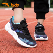 安踏（ANTA）大童運動(dòng)鞋秋季白色小白鞋網(wǎng)鞋透氣官方旗艦2025新款6-16歲跑步鞋 黑紫5512 39 內長(cháng)24.5cm