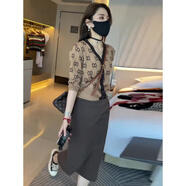 熒蒂連衣裙女秋裝搭配一整套時(shí)尚2025年新款女小個(gè)子氣質(zhì)裙子兩件套裝 上衣+半身裙【套裝】 M