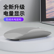 依選 M18無(wú)線(xiàn)鼠標三模藍牙超薄鼠標可充電靜音便攜辦公游戲適用于惠普華為華碩iPad臺式筆記本電腦 月影灰-藍牙三模版【2.4G+藍牙5.0+5.1】