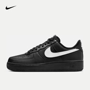 耐克（NIKE）男鞋 Air Force 1 '07 AF1 純黑 黑武士 低幫空軍一號板鞋運動(dòng)鞋 FZ0627-010/黑白板鞋 42.5