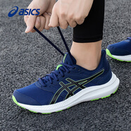 asics亞瑟士跑步鞋男鞋夏季JOLT 5專業(yè)運動鞋子男網(wǎng)布透氣緩震耐磨跑鞋 黑色/藍(lán)色406 39