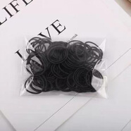 方以沐兒童飾品糖果色扎頭發(fā)皮筋 韓國女童可愛(ài)彩色發(fā)圈100根裝發(fā)繩 A126-03#黑色100根