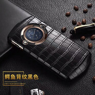 翎聽(tīng)【配全屏鋼化膜】8848 M5手機(jī)套 外殼后蓋M4鈦金手機(jī)尊享版皮套全包保護(hù)套大器防摔殼后殼時(shí)尚商務(wù)  M5-鱷魚(yú)紋黑色【配鋼化膜+鏡頭膜】