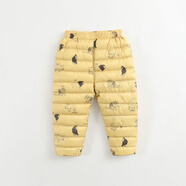 馬克珍妮秋冬裝女童男童褲子兒童超輕羽絨褲內膽 嬰兒寶寶羽絨褲82935 動(dòng)物世界 73 18M