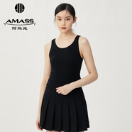 阿瑪施（AMASS）女裝新款簡(jiǎn)約時(shí)尚外穿內(nèi)搭針織背心羊絨衫女5392357 黑 2XL (6碼)