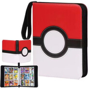 PTCG卡盒寶可夢(mèng)大師球游戲王卡片桌游卡牌收納盒豪華超大容量100+ 精靈球9宮格卡冊(cè)（50張內(nèi)頁(yè)）