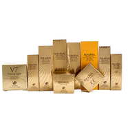 雅格伊思韓國黃金蝸牛護膚品套裝女紅參原液蝸牛補水保濕化妝品套裝禮盒 蝸牛十件套睡眠面膜款