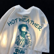 丘澤 CHIUTSE撿漏價(jià)白小t男boy潮男穿搭小尼力休閑日系百搭潮流情侶裝夏季短袖 白色版 L 105-120斤