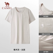 駱駝（CAMEL）戶外速干T恤春夏蜂巢網(wǎng)眼透氣上衣情侶運(yùn)動(dòng)圓領(lǐng)短袖A24BZ00003