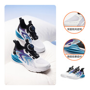 安踏（ANTA）童鞋兒童跑步鞋2024秋季小童男女童太空艙復(fù)古跑鞋 黑/安踏白/原力色A312345513H-1 36碼