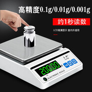 樂祺電子天平秤0.01g0.001g高精度電子秤克稱實(shí)驗(yàn)室精密分析天平黃金中藥珠寶秤計(jì)數(shù)秤 方盤-量程1kg精度0.01g配砝碼