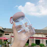 卡西菲kaxifei（KAXIFEI）玻璃杯磨砂簡(jiǎn)約少女學(xué)生情侶水杯韓國(guó)便攜杯子網(wǎng)紅清新可愛(ài)創(chuàng)意