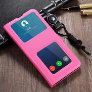 領(lǐng)悍 vivo手機殼翻蓋皮套雙開(kāi)窗個(gè)性創(chuàng  )意男女款掛繩全包軟殼防摔 玫紅色+掛繩 vivo iQOO Z5專(zhuān)屬