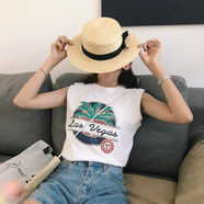 EPET中長款寬松BF韓版學(xué)生夏季無袖t恤女運動跨欄小背心坎袖吊帶ins潮 白色-081  M 建議100斤以下