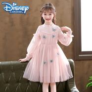 迪士尼（Disney）女童連衣裙2024春秋新款裙子春裝5-12歲兒童公主裙小女孩童裝女