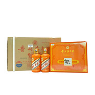 茅臺（MOUTAI）茅臺生肖酒 53度 牛年茅臺生肖紀念酒 醬香型白酒 收藏送禮宴請 53度 375mL 8瓶 牛年茅臺禮盒 整箱