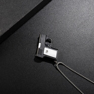 EKUSTYEE 抖音嘻哈小相機項鏈發(fā)光可發(fā)聲男女個(gè)性仿單反照相機吊墜學(xué)生配飾 黑色手槍?zhuān)砂l(fā)光）