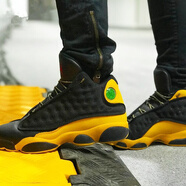 耐克（NIKE）新款男鞋女鞋 AIR JORDAN AJ13 喬13 高幫運動鞋實戰(zhàn)籃球鞋 414571-884129-035橡樹山黑黃 40女