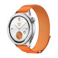 小米（MI）小米手表S4 智能手表 運(yùn)動(dòng)手表腕帶   Xiaomi Watch Strap 編織戶外表帶 Xiaomi Watch 表圈表帶套裝 假日橙