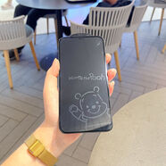 山頭林村蘋(píng)果13卡通息影鋼化膜iPhone11 12 XS XR手機膜14pro Max全屏圖案 息影膜 招手維尼熊 iPhone14 Pro