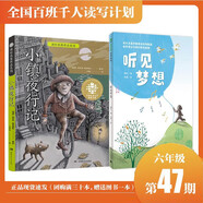 《小鎮(zhèn)夜行記》《聽見夢想》百班千人47期六年級共讀套裝6年級可搭配戴面具的我 木箱上的小男孩