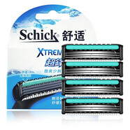 舒適（Schick）超鋒3剃須刀刮胡刀xtreme3手動(dòng)男士3層刀片刀頭刀架學(xué)生 4刀頭(無(wú)刀架)