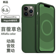 諾邦士 適用蘋(píng)果13手機(jī)殼動(dòng)畫(huà)磁吸iphone13液態(tài)硅膠防摔手機(jī)保護(hù)套網(wǎng)紅純色高級(jí)品牌13promax手機(jī)殼強(qiáng)力 蘋(píng)果13Pro【苜蓿草色】帶標(biāo)磁吸動(dòng)畫(huà)液態(tài)硅膠 iphone 其他型號(hào)
