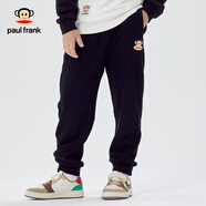 大嘴猴（paul frank）童裝兒童休閑褲男女款2025款寬松彈力潮流彈力褲舒適運動長褲 黑色 130