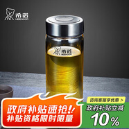 希諾玻璃杯單層加厚大容量家用辦公泡茶杯子男車(chē)載水杯XN-6016L 400mL