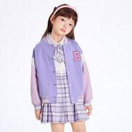 巴拉巴拉兒童外套棒球服男童春秋款2024洋氣中大童女童學(xué)院風(fēng)208124105205